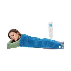 Large Electric Heating Pad 17x33 Moist Dry Heat Back Neck Shoulder Relief